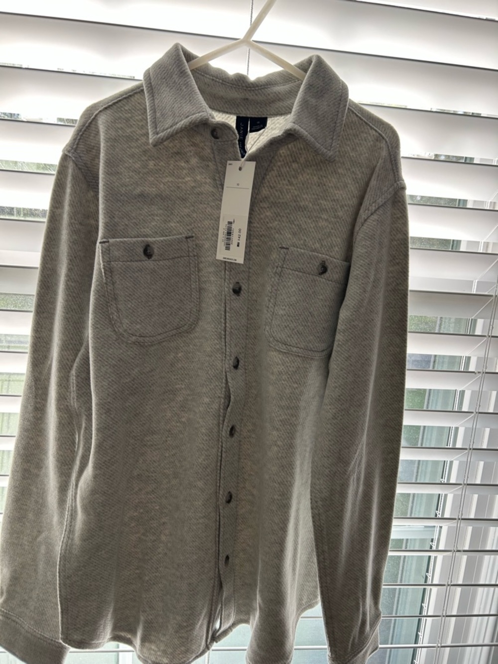 Light Gray Button-Up Shirt